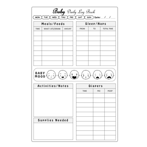 Other - Baby Daily Log Book
